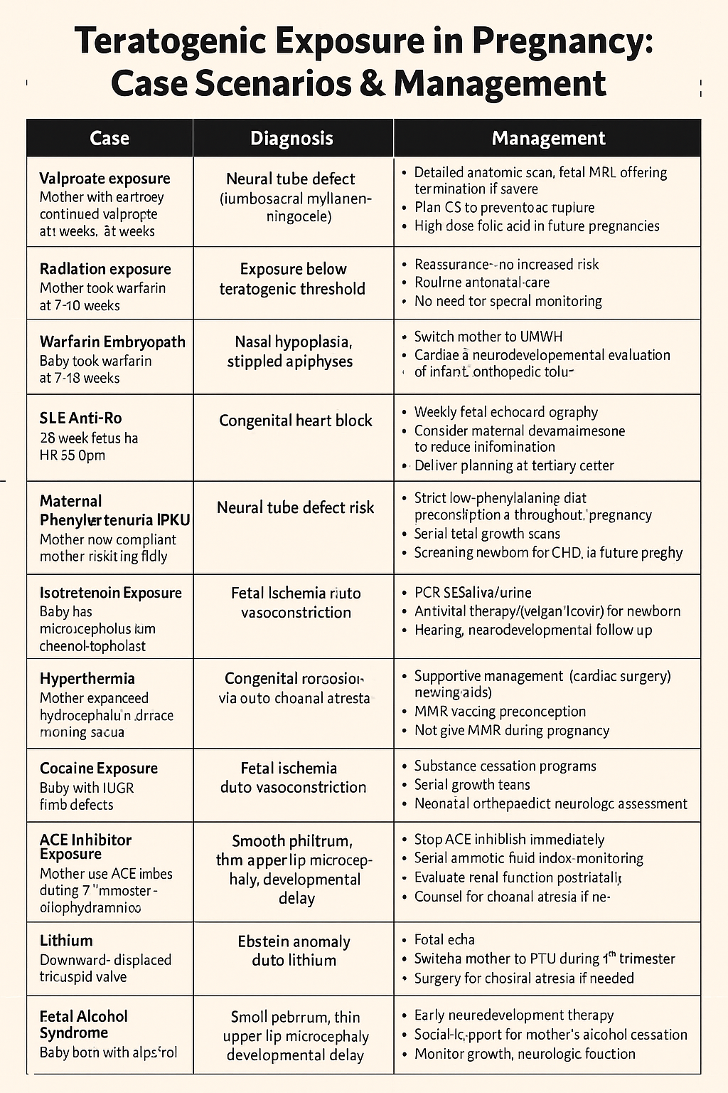 Teratogenic Exposure in Pregnancy: 25 High-Yield Case Scenarios, Diagnosis & Management | Complete 2025 Obstetrics Guide